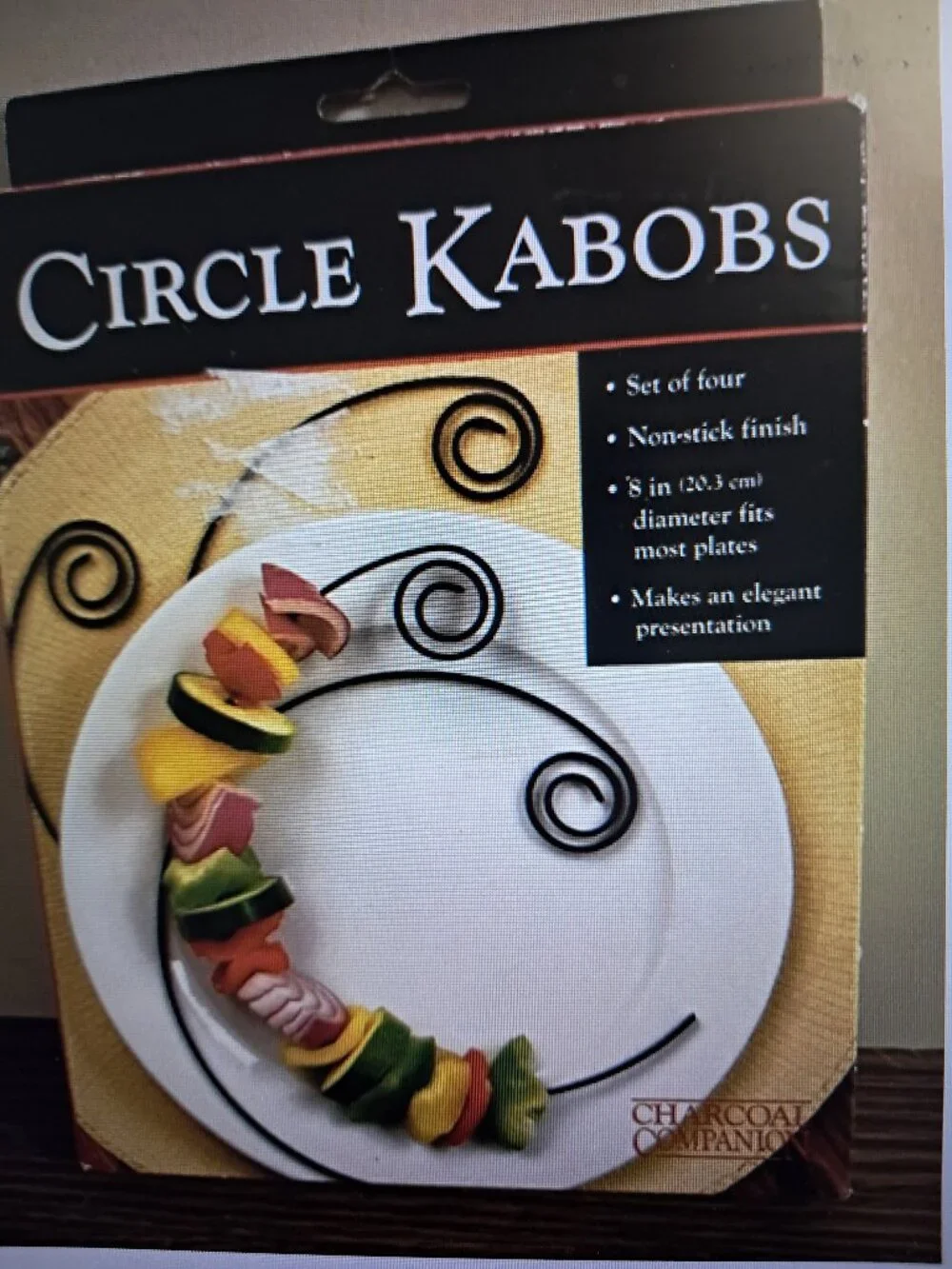 NIB Charcoal Champion Circle Kabobs Set of 4